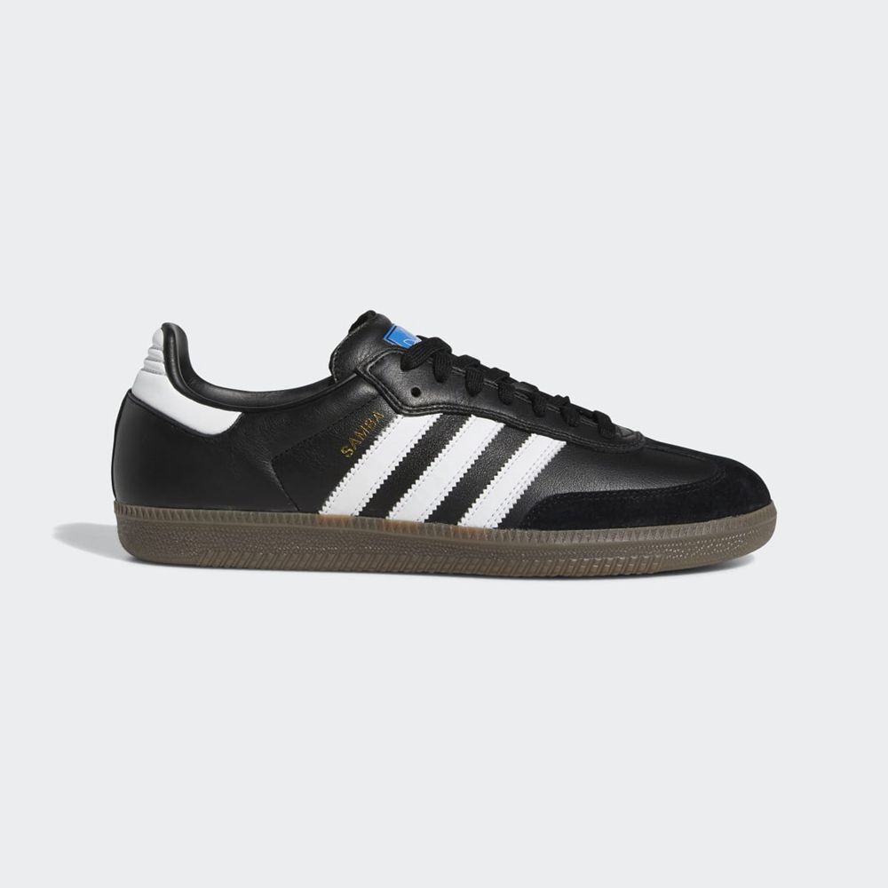 Basket Adidas Samba ADV Noir Blanche Doré Femme | JFZ-57859174