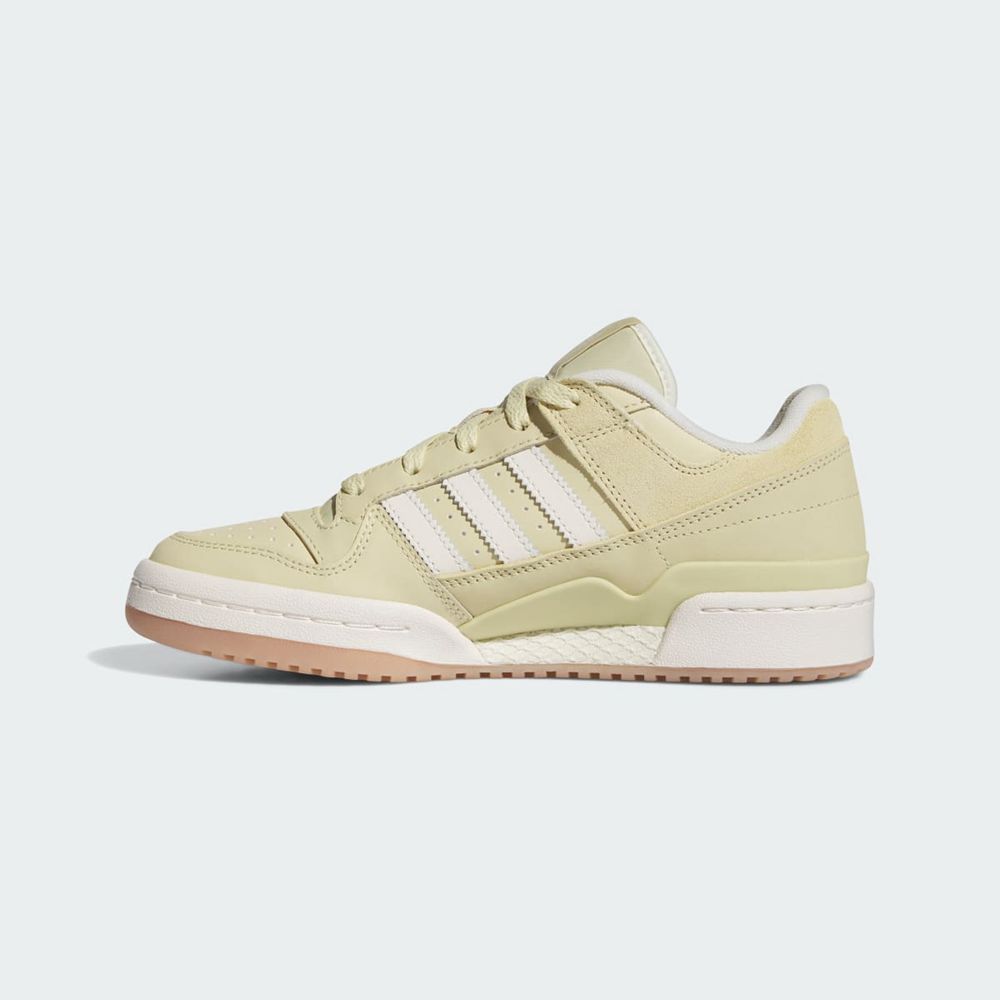 Basket Adidas Forum Low Beige Blanche Femme | GRL-35149623