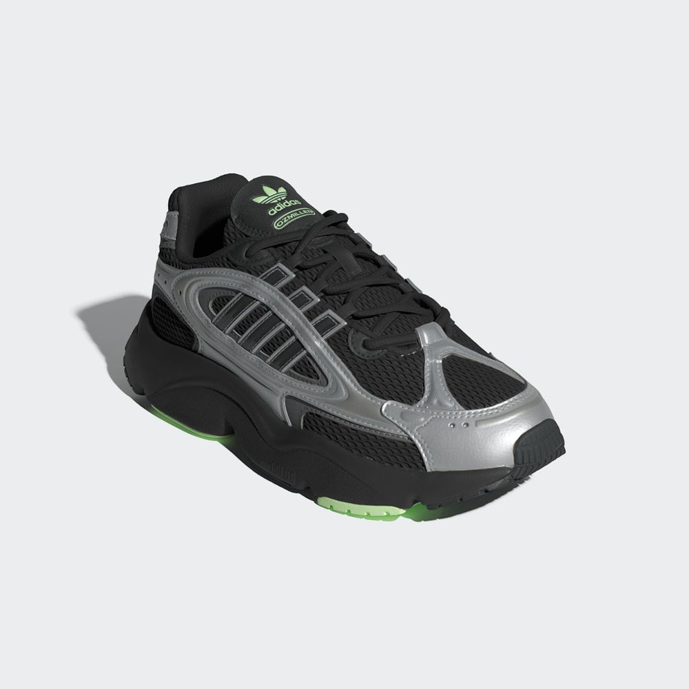 Basket Adidas Ozmillen Noir Grise Vert Femme | NCR-62445717