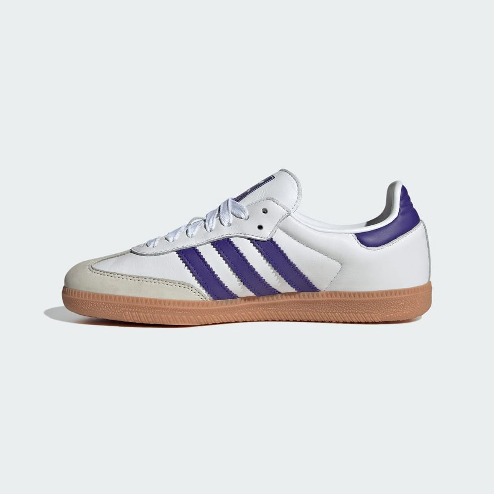 Basket Adidas Samba OG Blanche Violette Femme | NIF-08905311