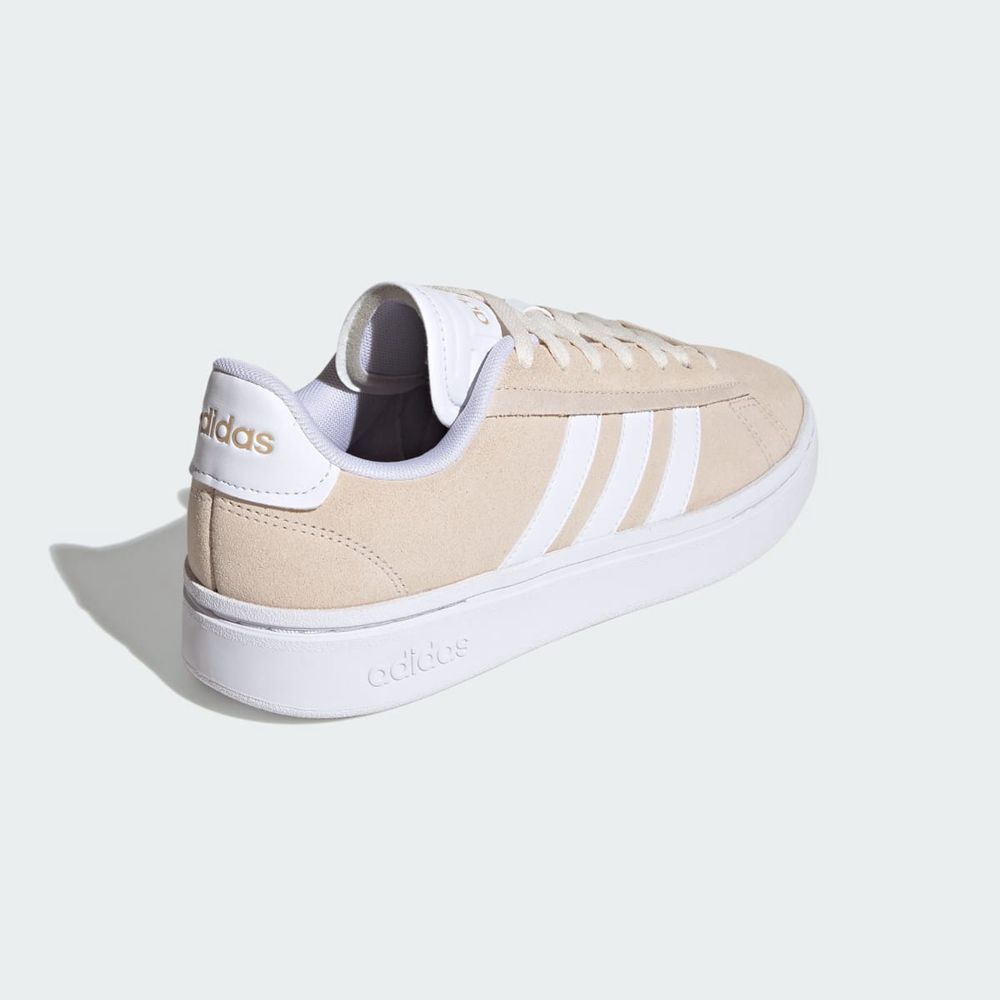 Basket Adidas Grand Court Alpha Blanche Beige Femme | VLQ-92764946