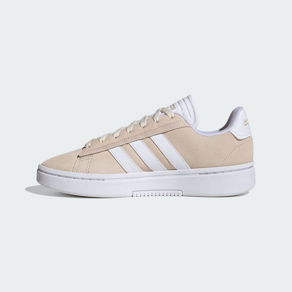 Basket Adidas Grand Court Alpha Blanche Beige Femme | VLQ-92764946