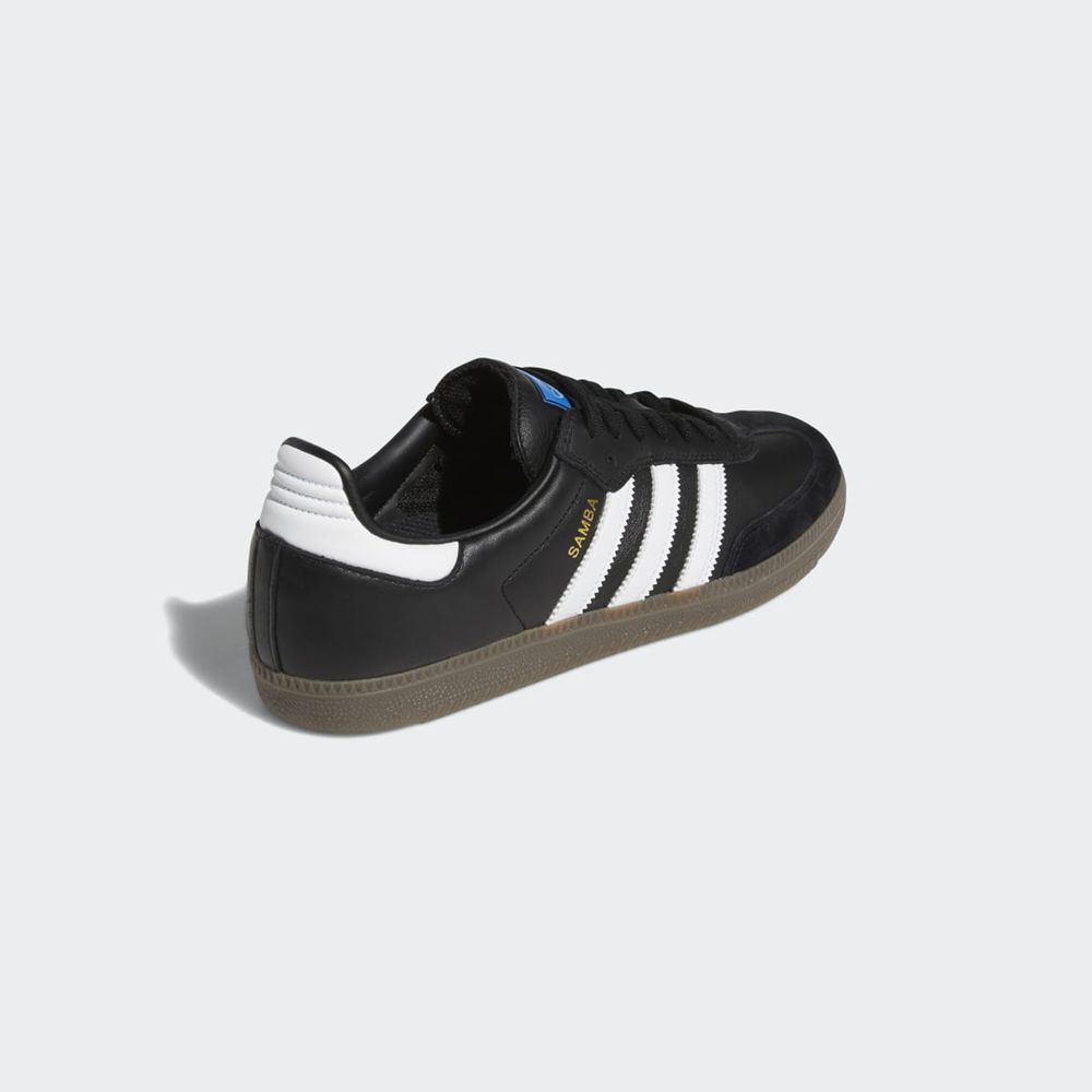 Basket Adidas Samba ADV Noir Blanche Doré Femme | JFZ-57859174