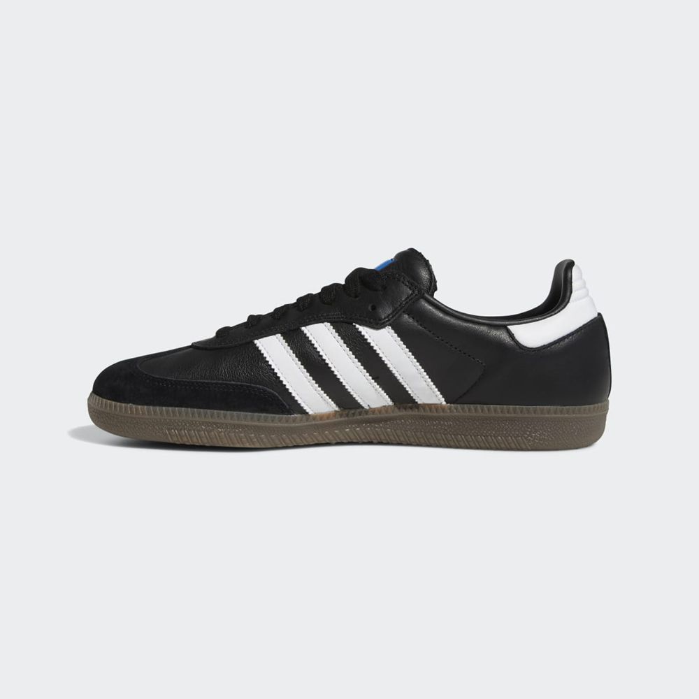 Basket Adidas Samba ADV Noir Blanche Doré Femme | JFZ-57859174