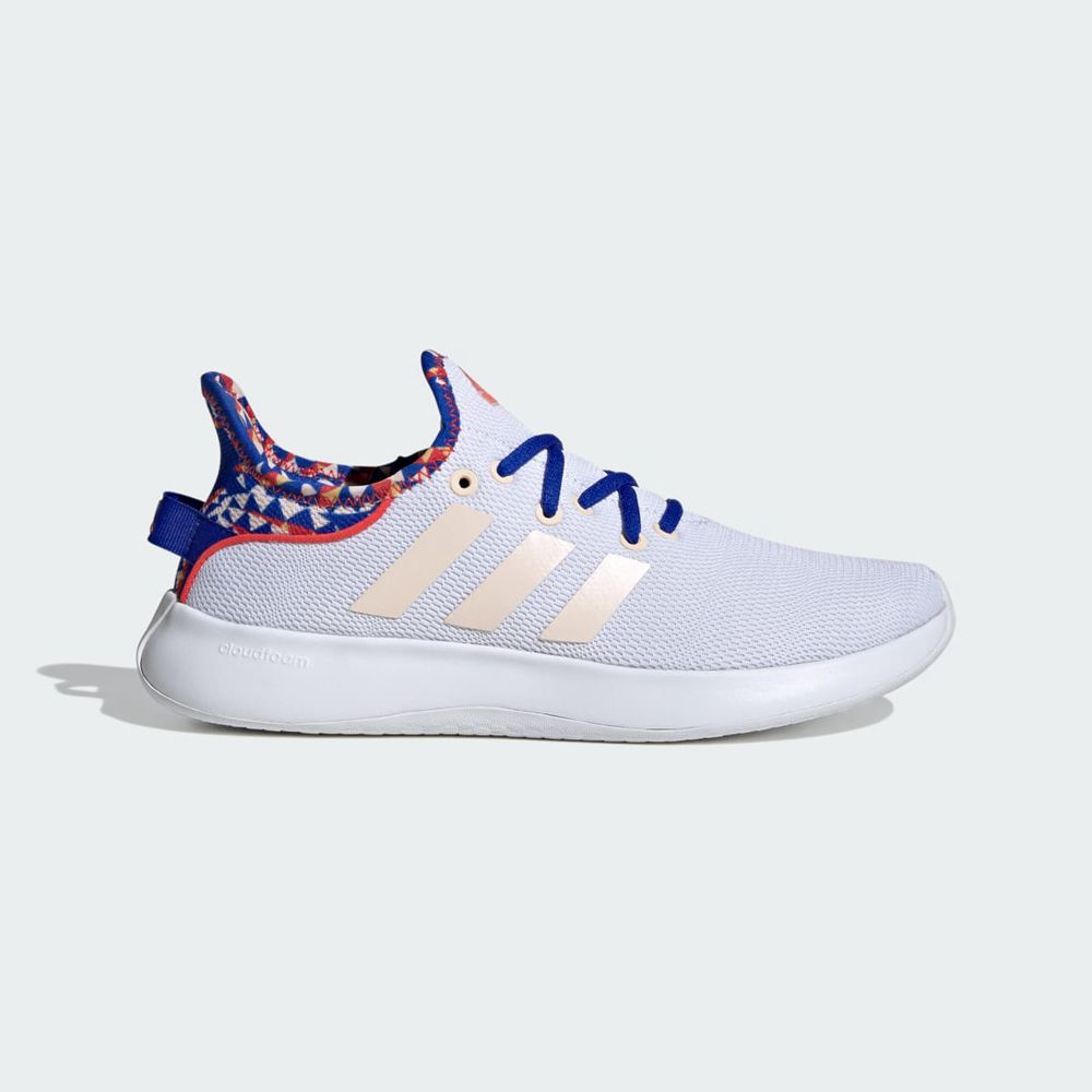 Basket Adidas Cloudfoam Pure Spw Blanche Orange Rouge Femme | EHX-02056475