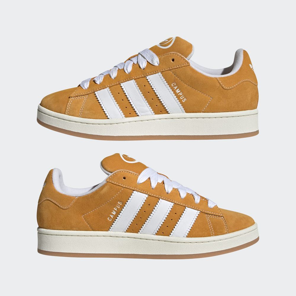 Basket Adidas Campus 00s Jaune Blanche Femme | NMN-28495410