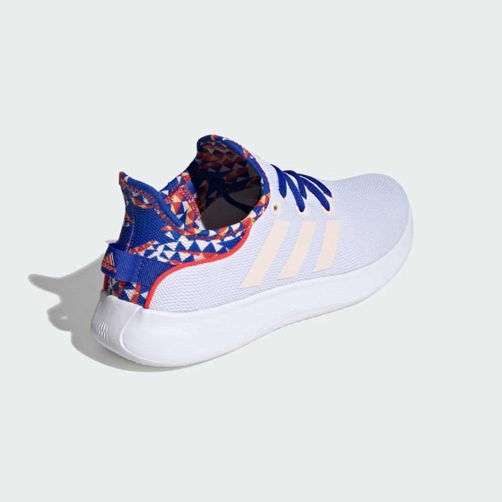 Basket Adidas Cloudfoam Pure Spw Blanche Orange Rouge Femme | EHX-02056475