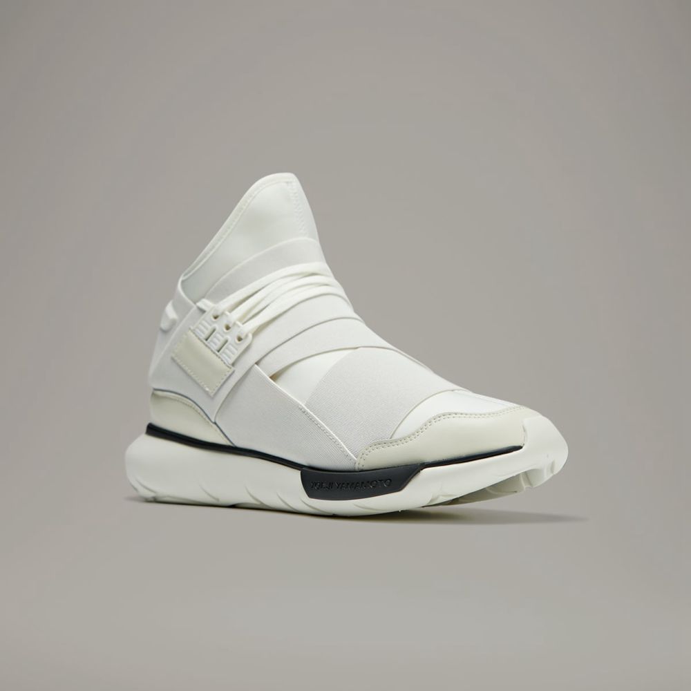 Basket Adidas Y-3 Qasa Blanche Noir Femme | TWA-62455990