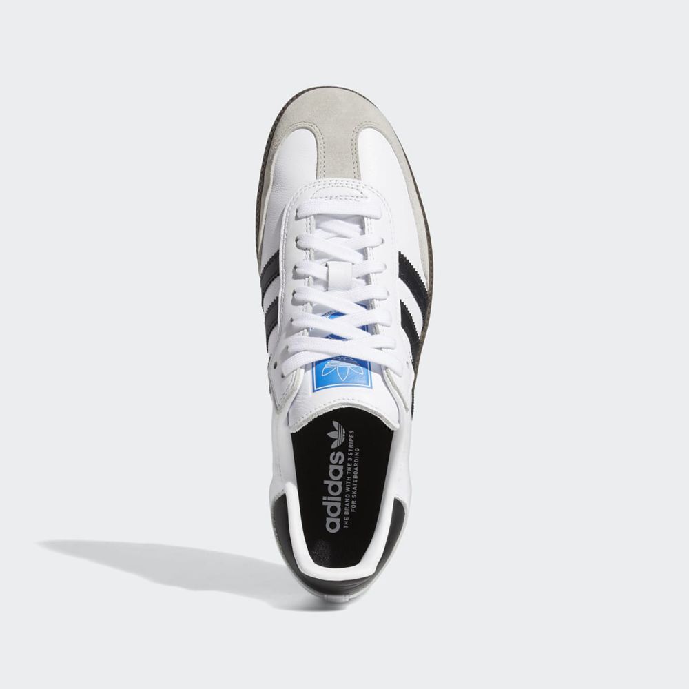 Basket Adidas Samba ADV Blanche Noir Femme | IRA-34954406