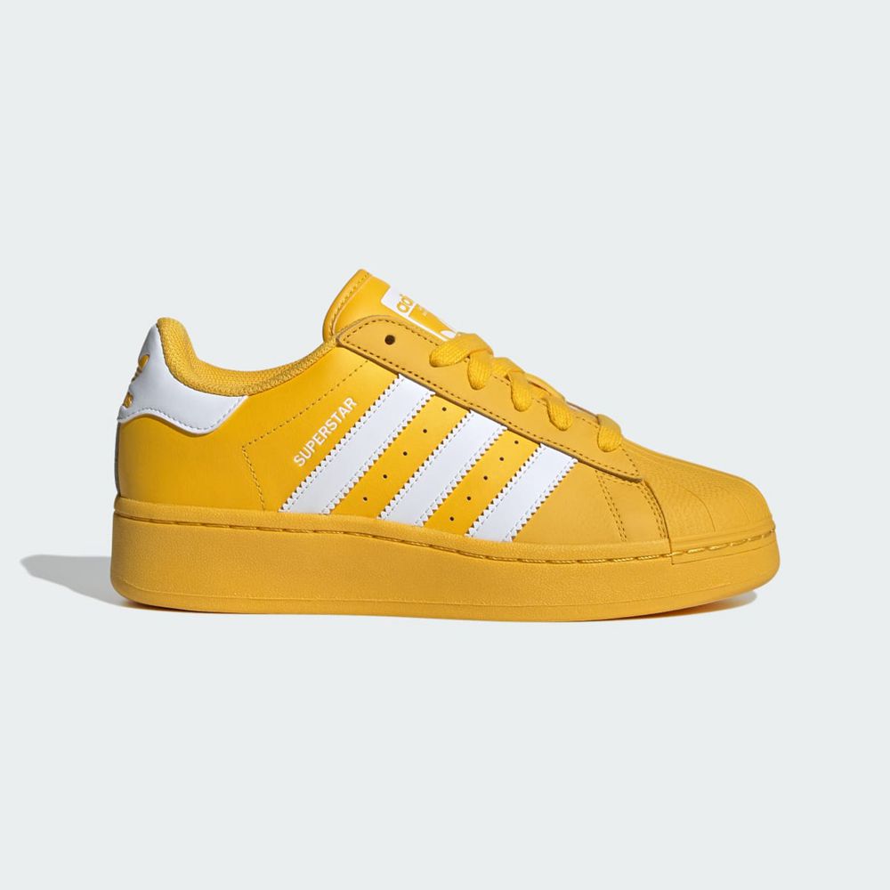 Basket Adidas Superstar XLG Doré Blanche Femme | UMD-32502214