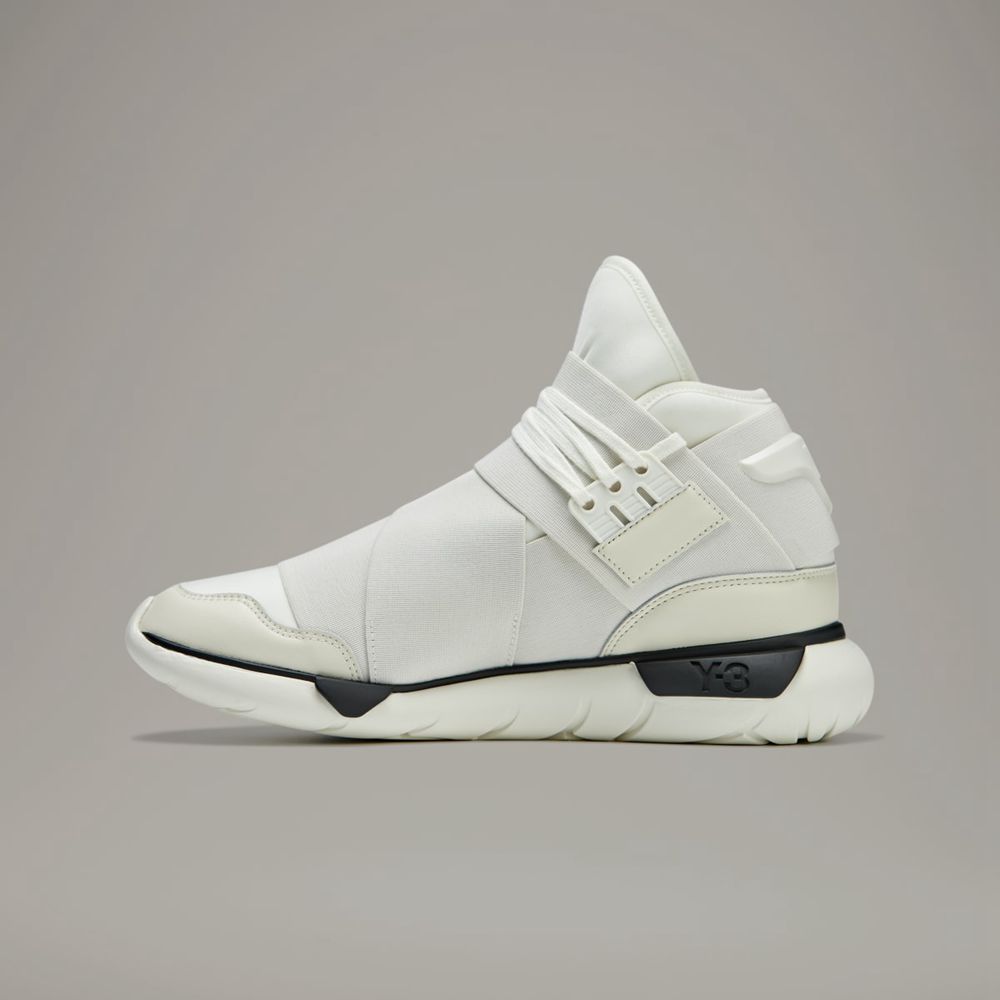 Basket Adidas Y-3 Qasa Blanche Noir Femme | TWA-62455990