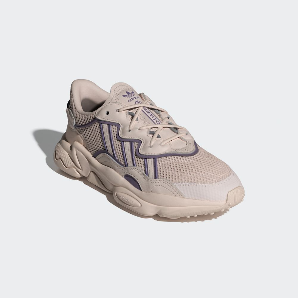 Basket Adidas OZWEEGO Beige Violette Femme | EPT-36876750