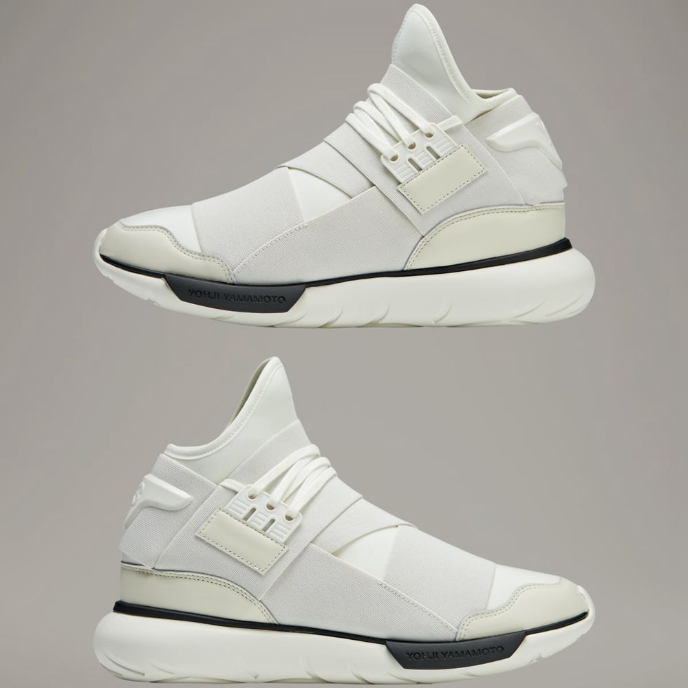 Basket Adidas Y-3 Qasa Blanche Noir Femme | TWA-62455990