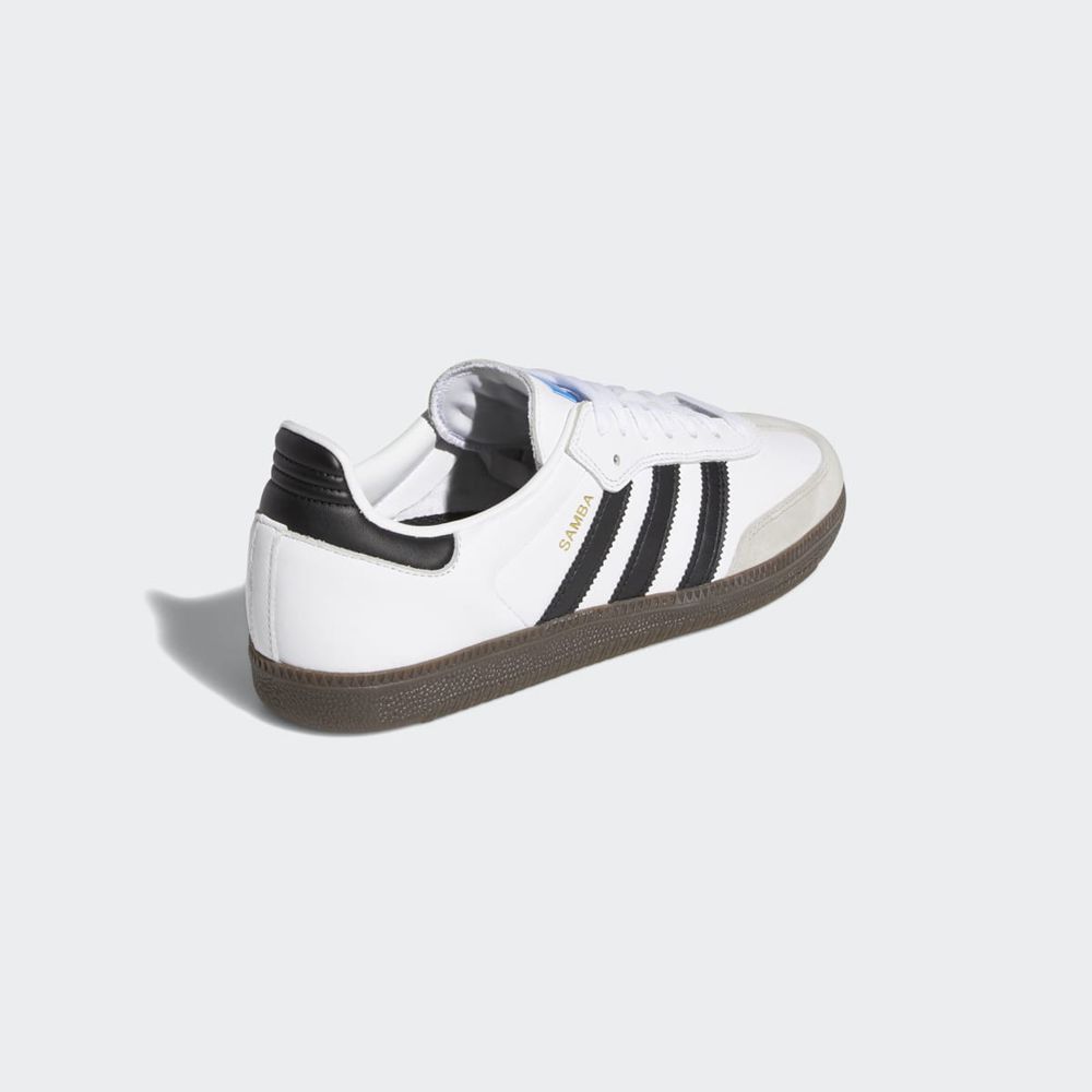 Basket Adidas Samba ADV Blanche Noir Femme | IRA-34954406