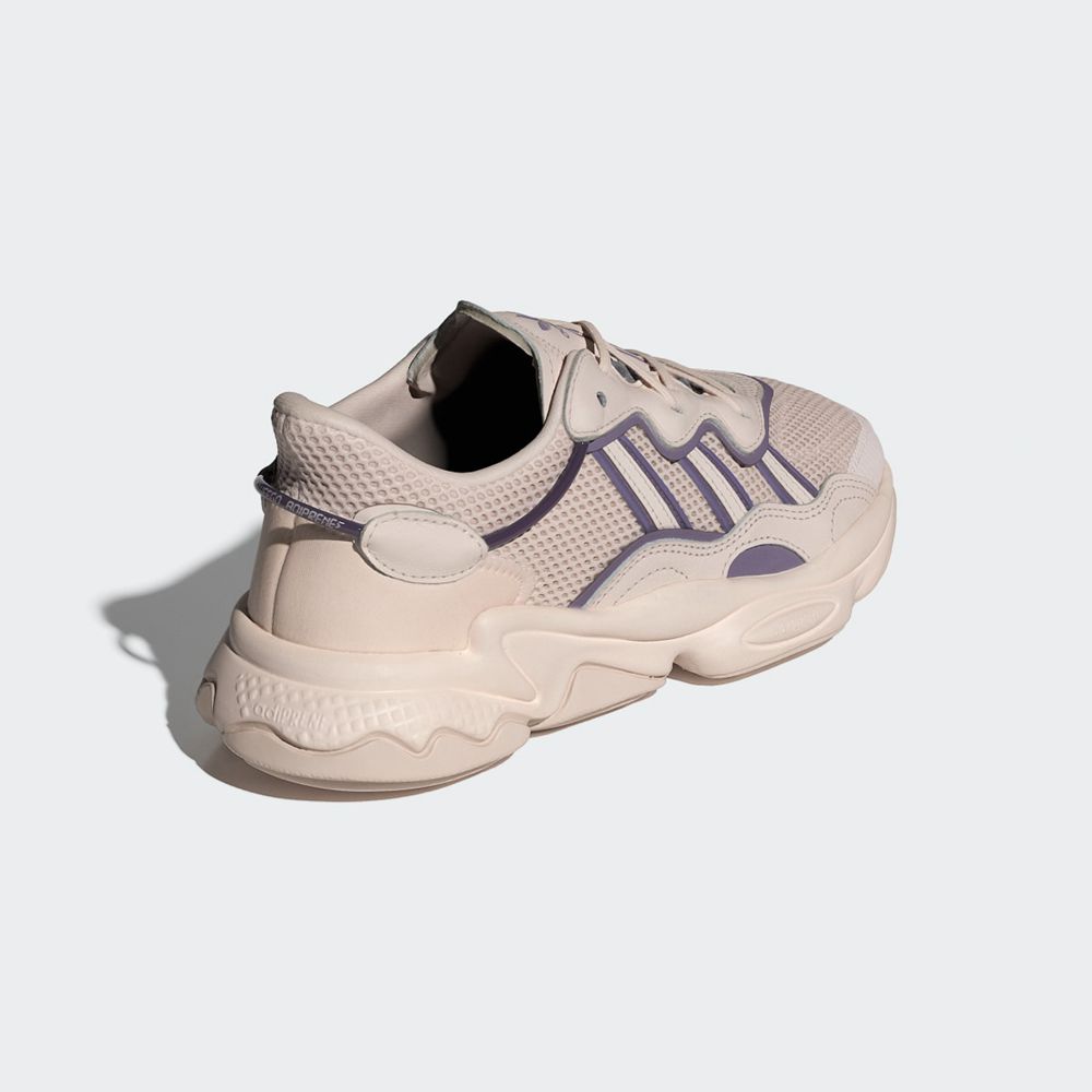 Basket Adidas OZWEEGO Beige Violette Femme | EPT-36876750