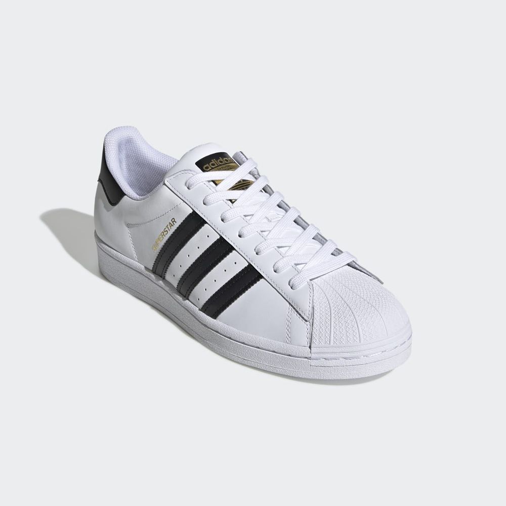 Basket Adidas Superstar Blanche Noir Femme | CBM-91369037