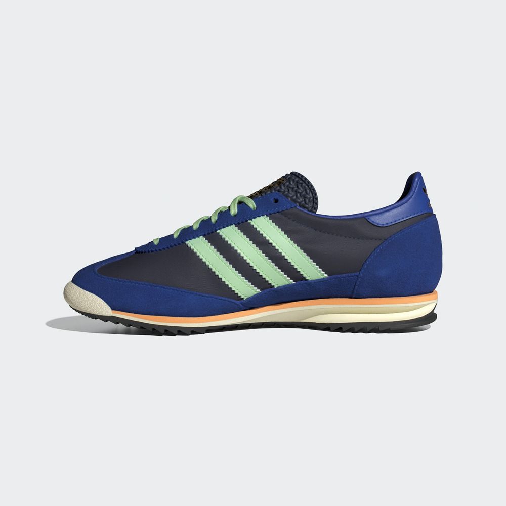 Basket Adidas SL 72 Bleu Marine Vert Bleu Femme | ZAT-51616589