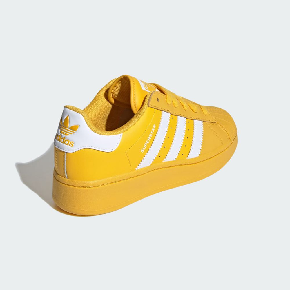 Basket Adidas Superstar XLG Doré Blanche Femme | UMD-32502214