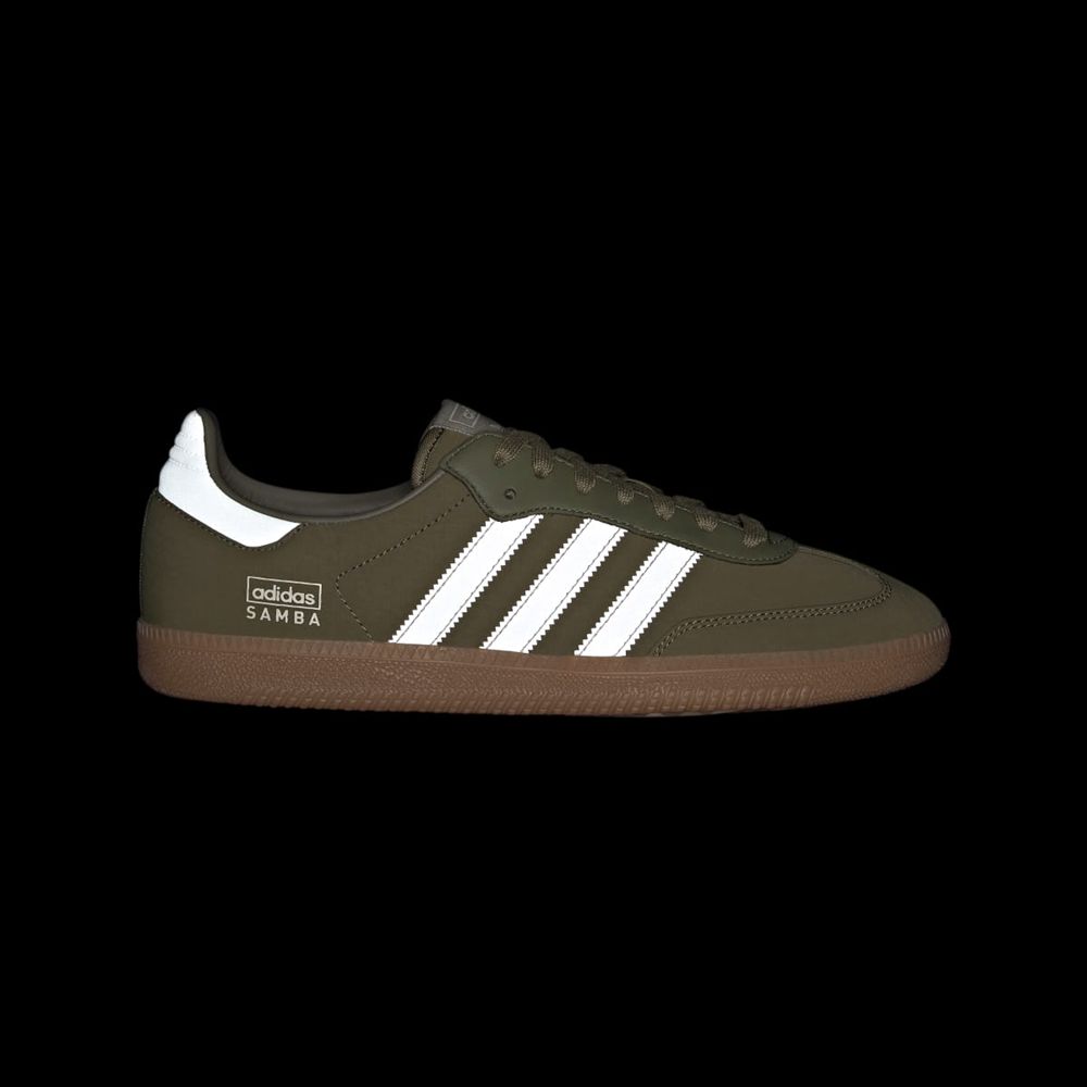 Basket Adidas Samba OG Vert Olive Blanche Femme | RZY-54361704