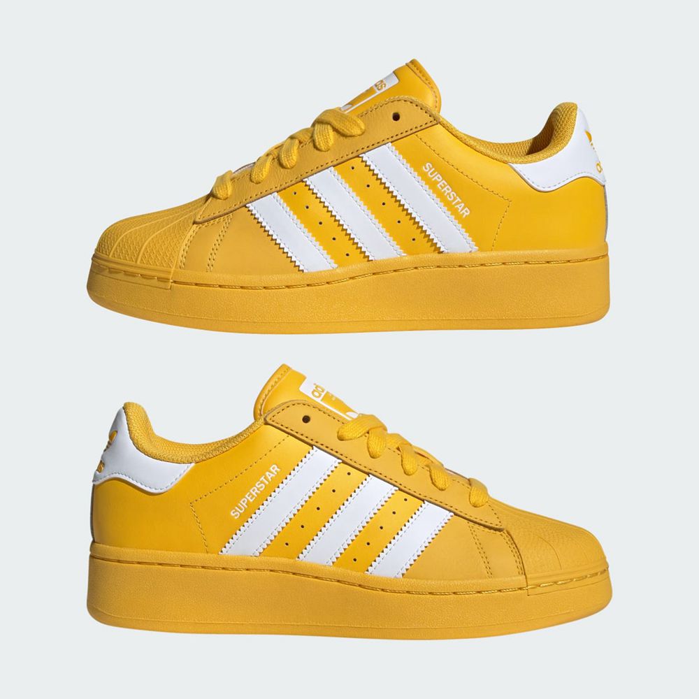 Basket Adidas Superstar XLG Doré Blanche Femme | UMD-32502214