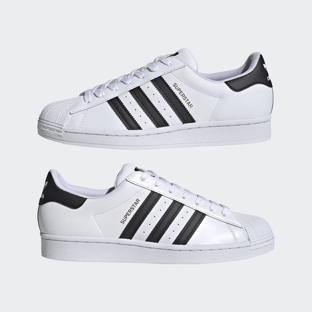 Basket Adidas Superstar Blanche Noir Femme | CBM-91369037