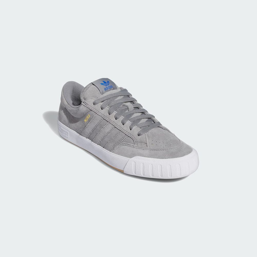 Basket Adidas Nora Grise Blanche Femme | KJE-12126863