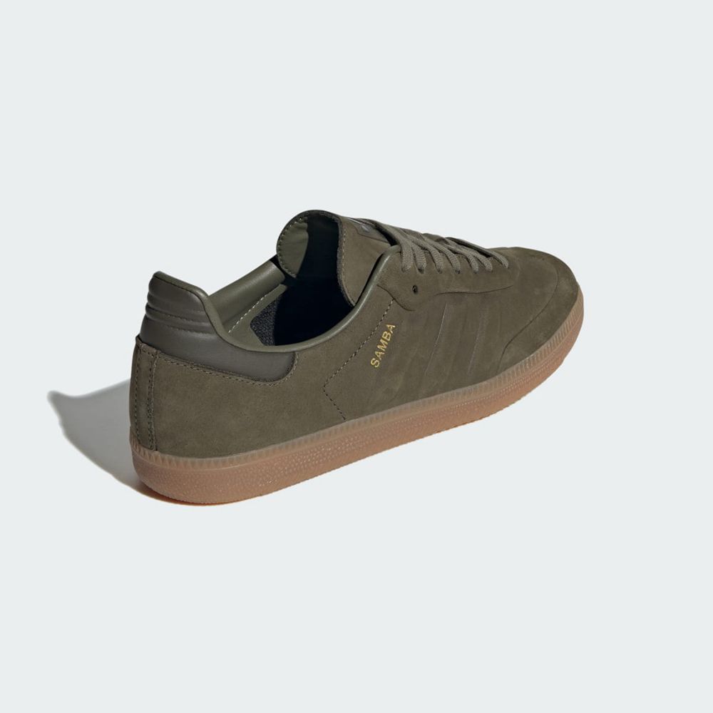 Basket Adidas Samba Vert Olive Femme | ACG-87734432