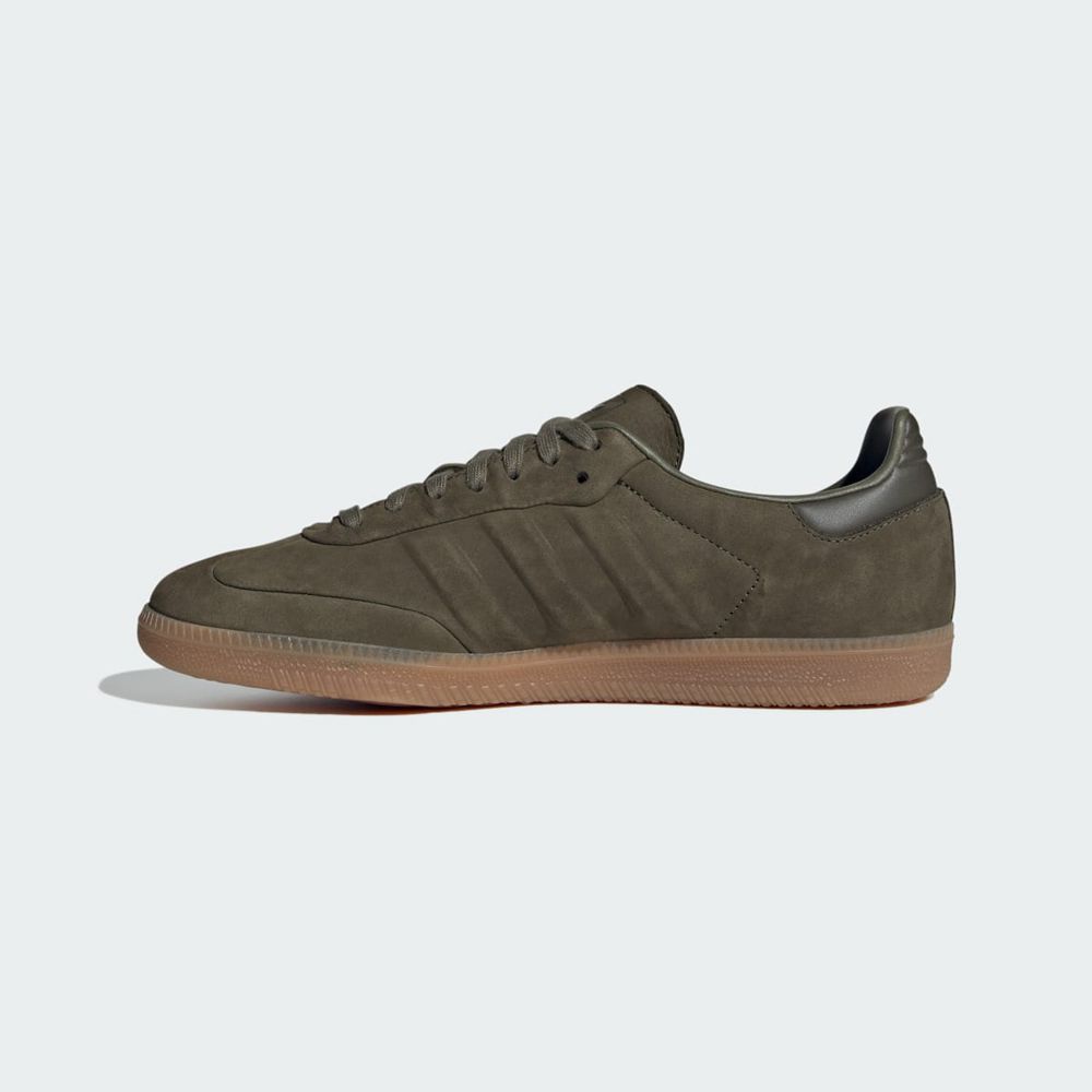 Basket Adidas Samba Vert Olive Femme | ACG-87734432