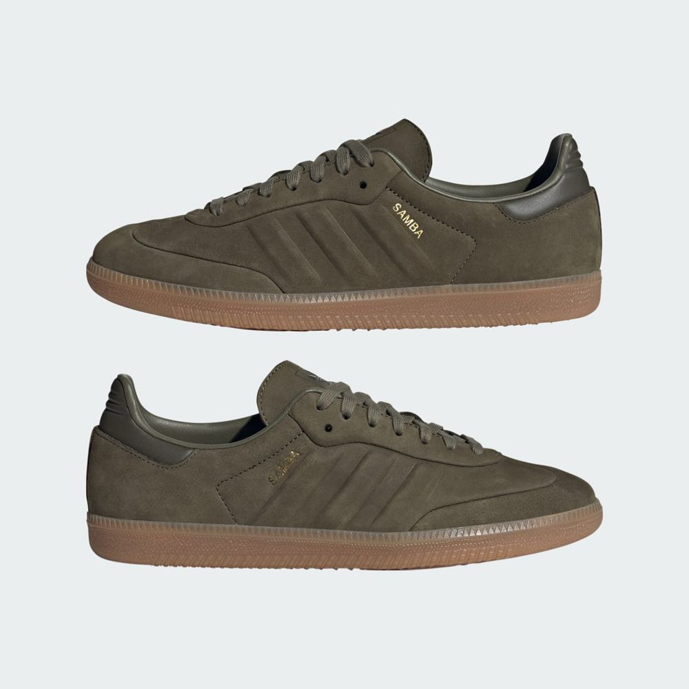 Basket Adidas Samba Vert Olive Femme | ACG-87734432