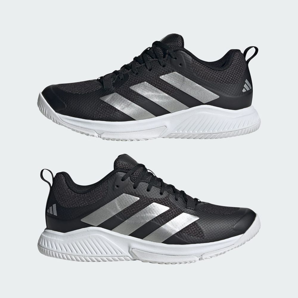 Basket Adidas Court Team Bounce 2.0 Noir Argent Blanche Femme | PEW-63720057