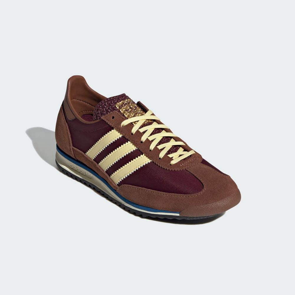 Basket Adidas SL 72 Bordeaux Jaune Marron Femme | YIB-06707760