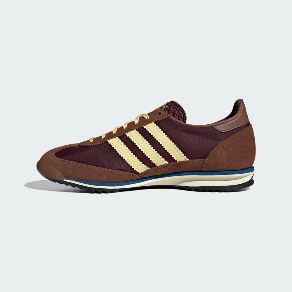 Basket Adidas SL 72 Bordeaux Jaune Marron Femme | YIB-06707760