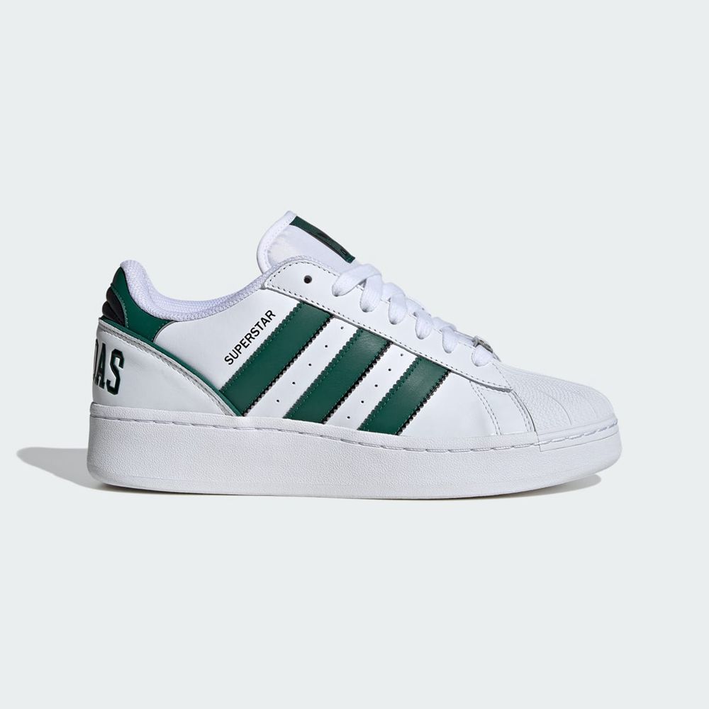 Basket Adidas Superstar XLG Blanche Vert Noir Femme | UDY-79424437