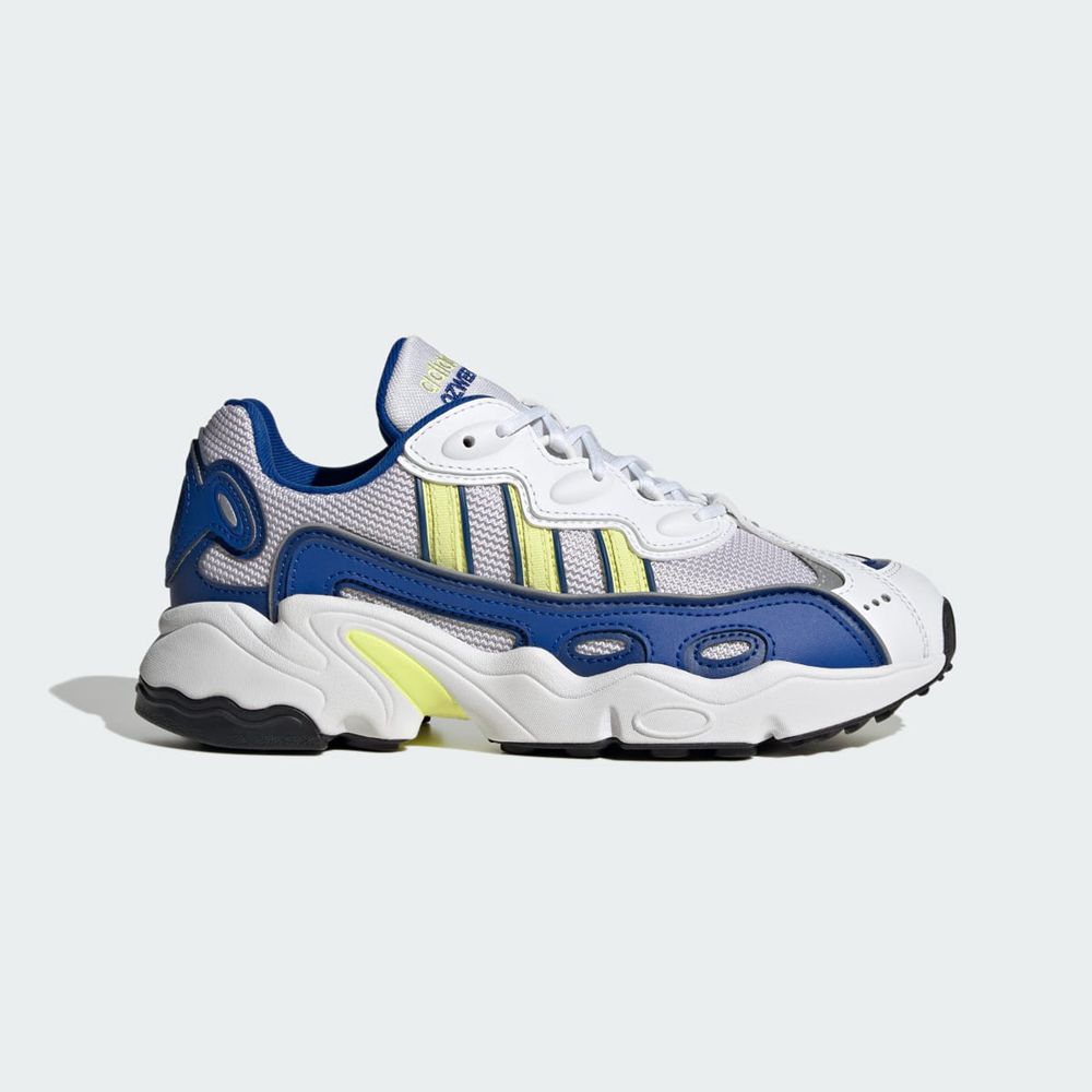 Basket Adidas OZWEEGO OG Blanche Jaune Bleu Femme | CSU-78983757