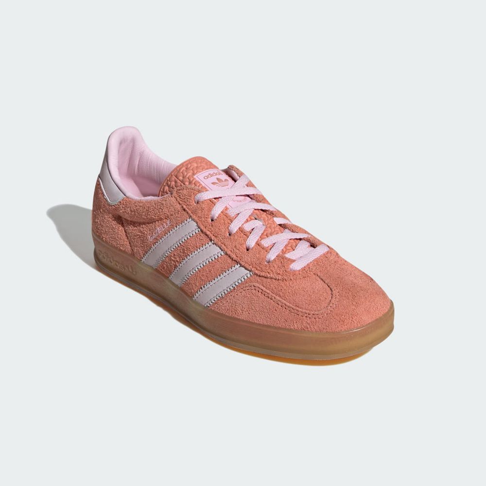 Basket Adidas Gazelle Rose Grise Femme | IRP-04017939