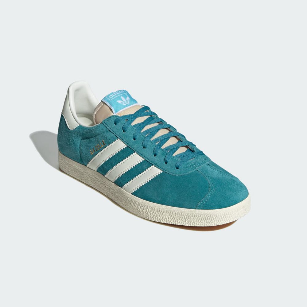 Basket Adidas Gazelle Vert Blanche Femme | GQA-30397927