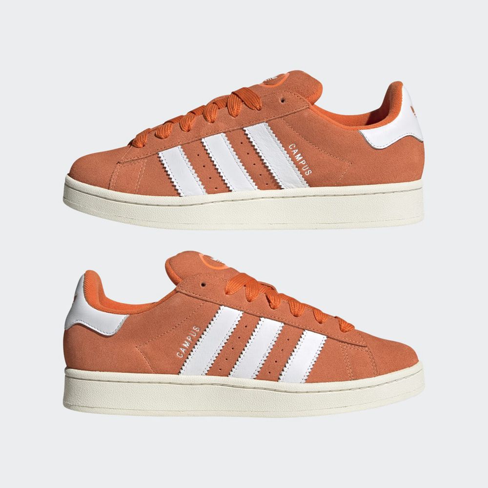 Basket Adidas Campus 00s Orange Blanche Femme | ZAB-05562158