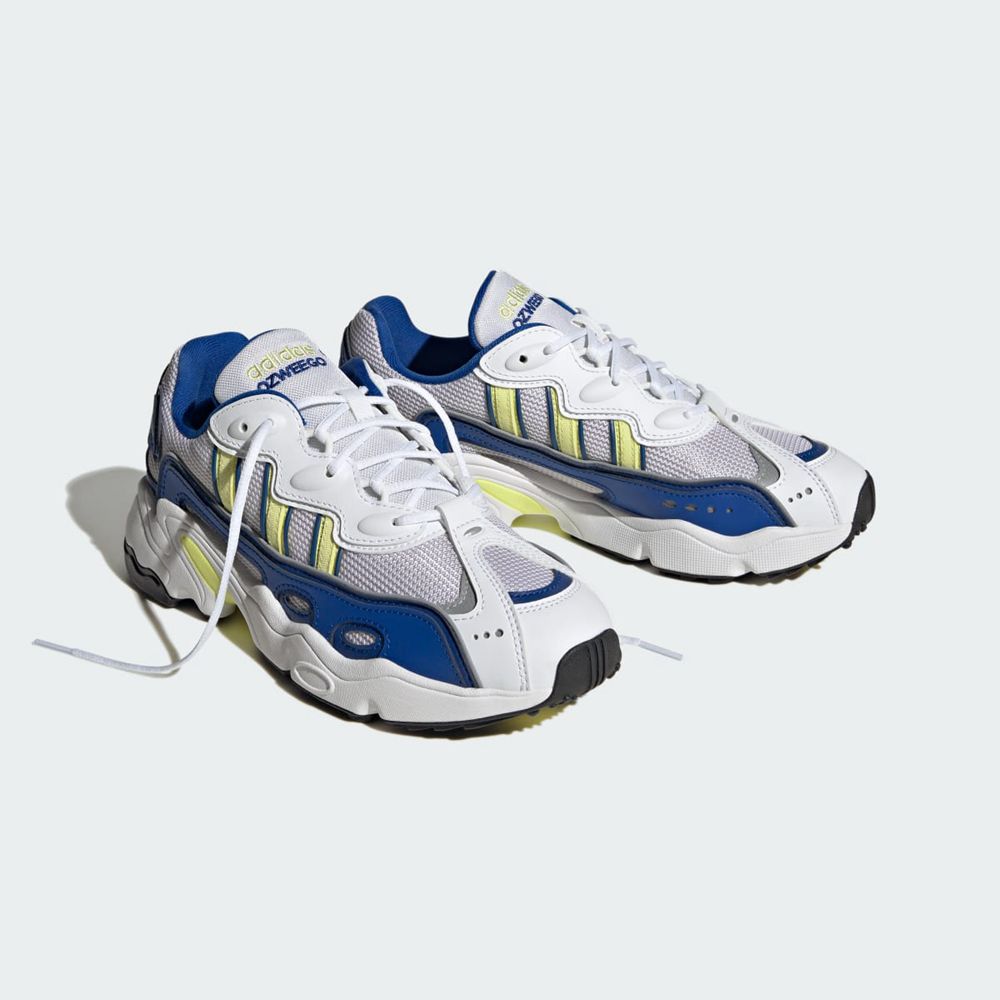 Basket Adidas OZWEEGO OG Blanche Jaune Bleu Femme | CSU-78983757