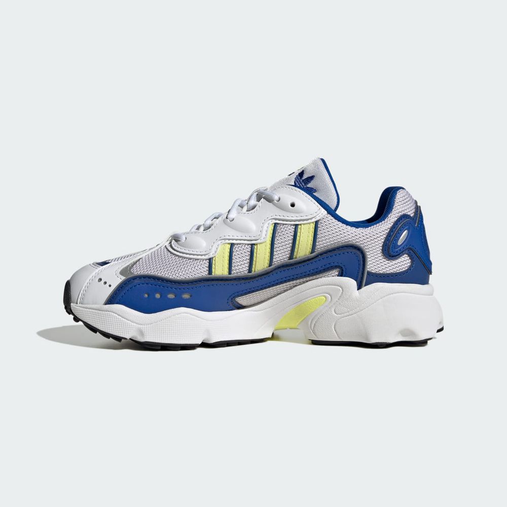 Basket Adidas OZWEEGO OG Blanche Jaune Bleu Femme | CSU-78983757