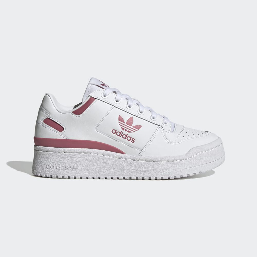 Basket Adidas Forum Bold Blanche Rose Femme | CQP-92871481