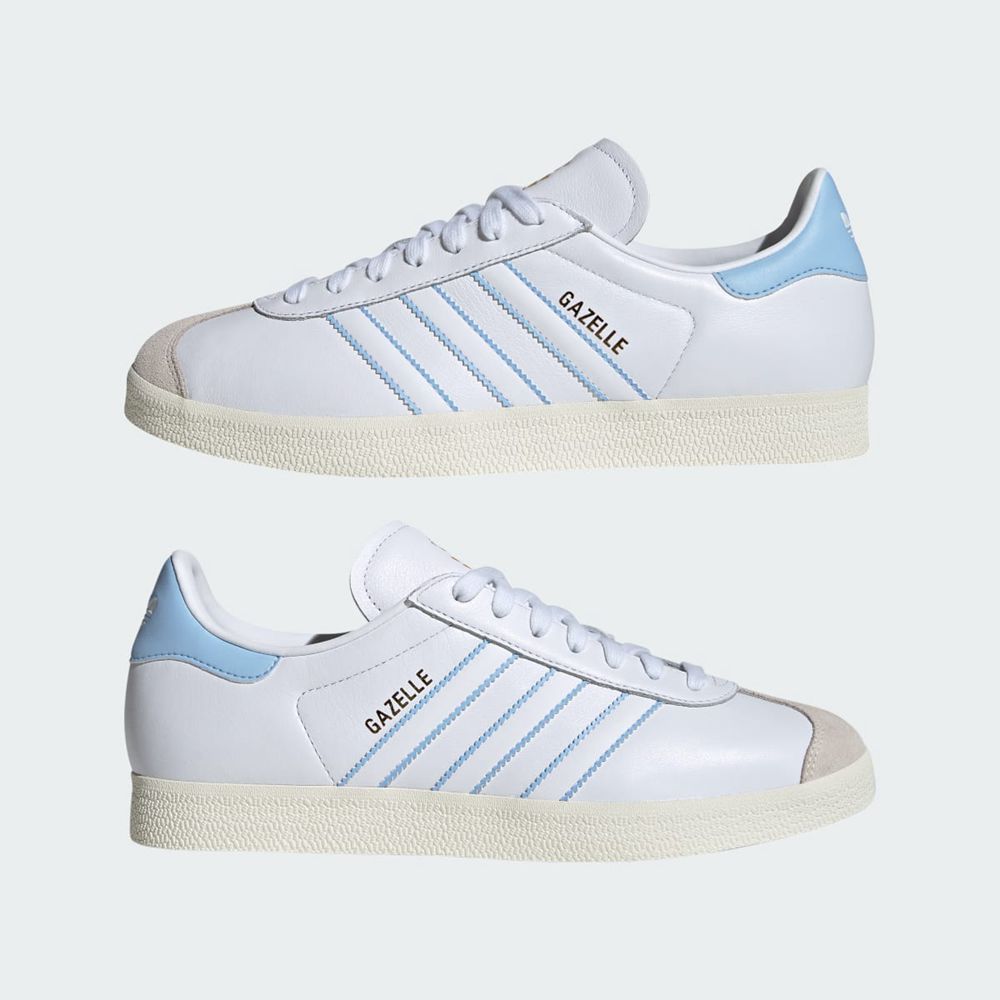 Basket Adidas Gazelle Argentina Blanche Bleu Femme | QSV-75191806