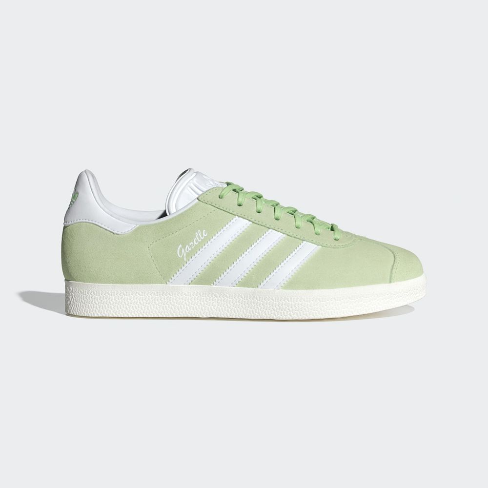 Basket Adidas Gazelle Vert Blanche Femme | OBK-46593863