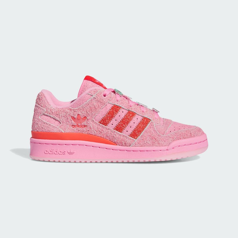 Basket Adidas Forum Low CL The Grinch Rose Rouge Femme | GMK-07597229