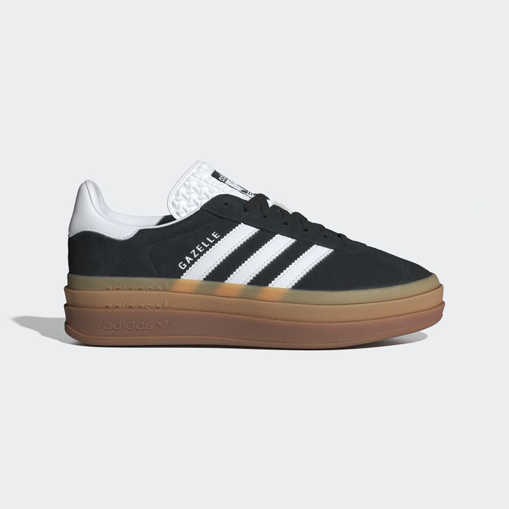 Basket Adidas Gazelle Bold Noir Blanche Femme | WHK-04832556