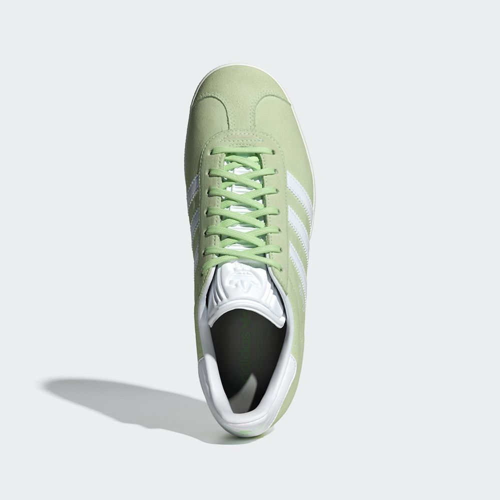 Basket Adidas Gazelle Vert Blanche Femme | OBK-46593863