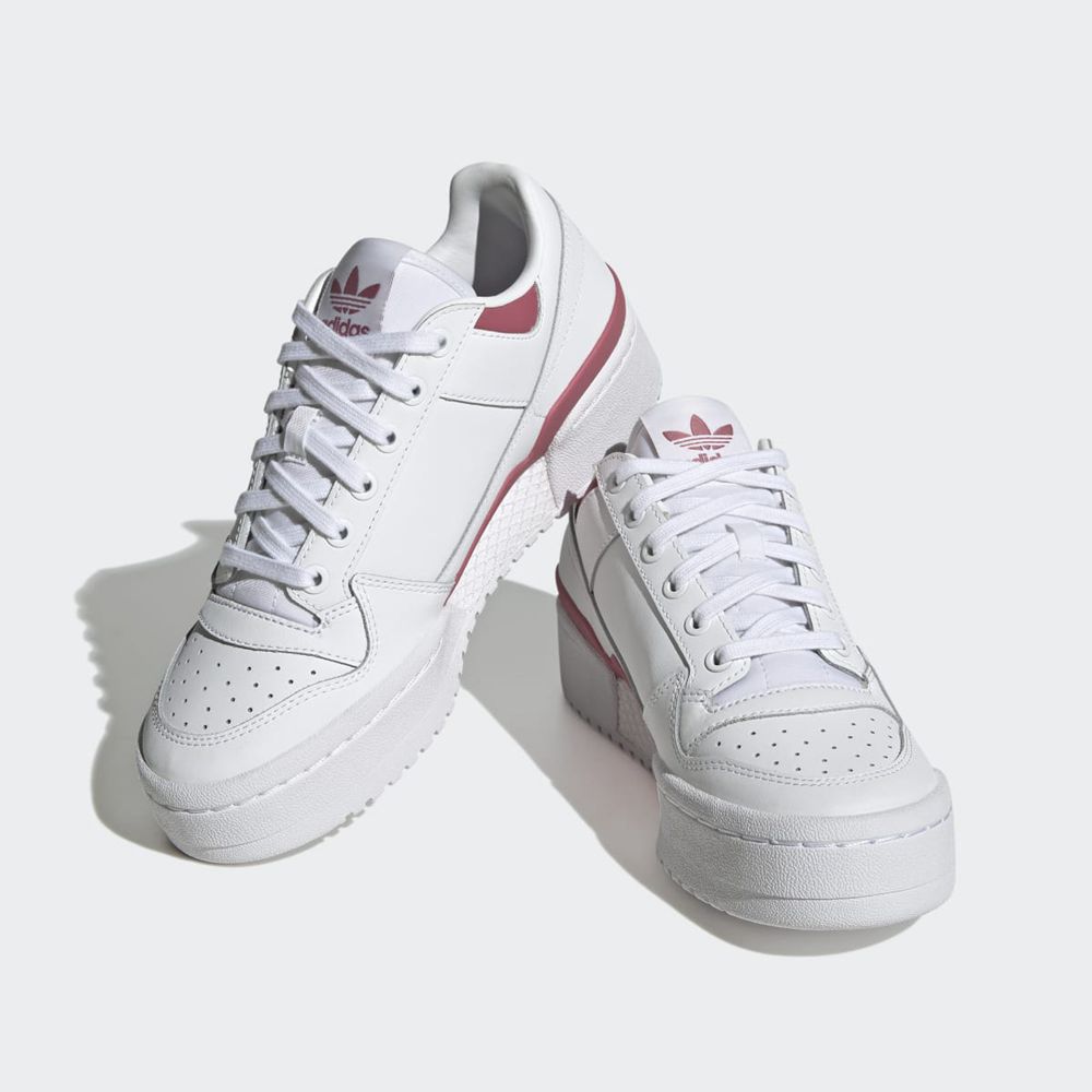 Basket Adidas Forum Bold Blanche Rose Femme | CQP-92871481