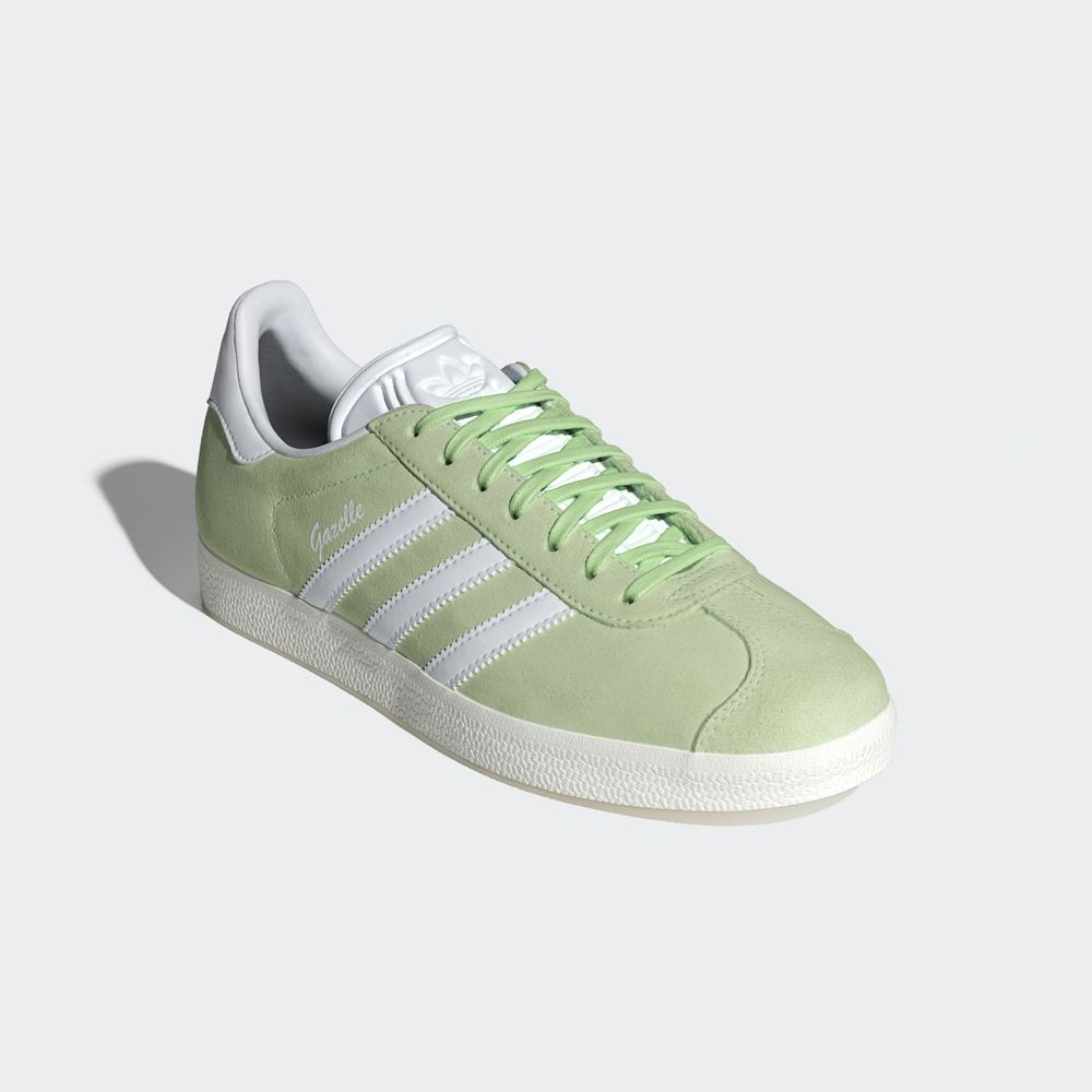 Basket Adidas Gazelle Vert Blanche Femme | OBK-46593863