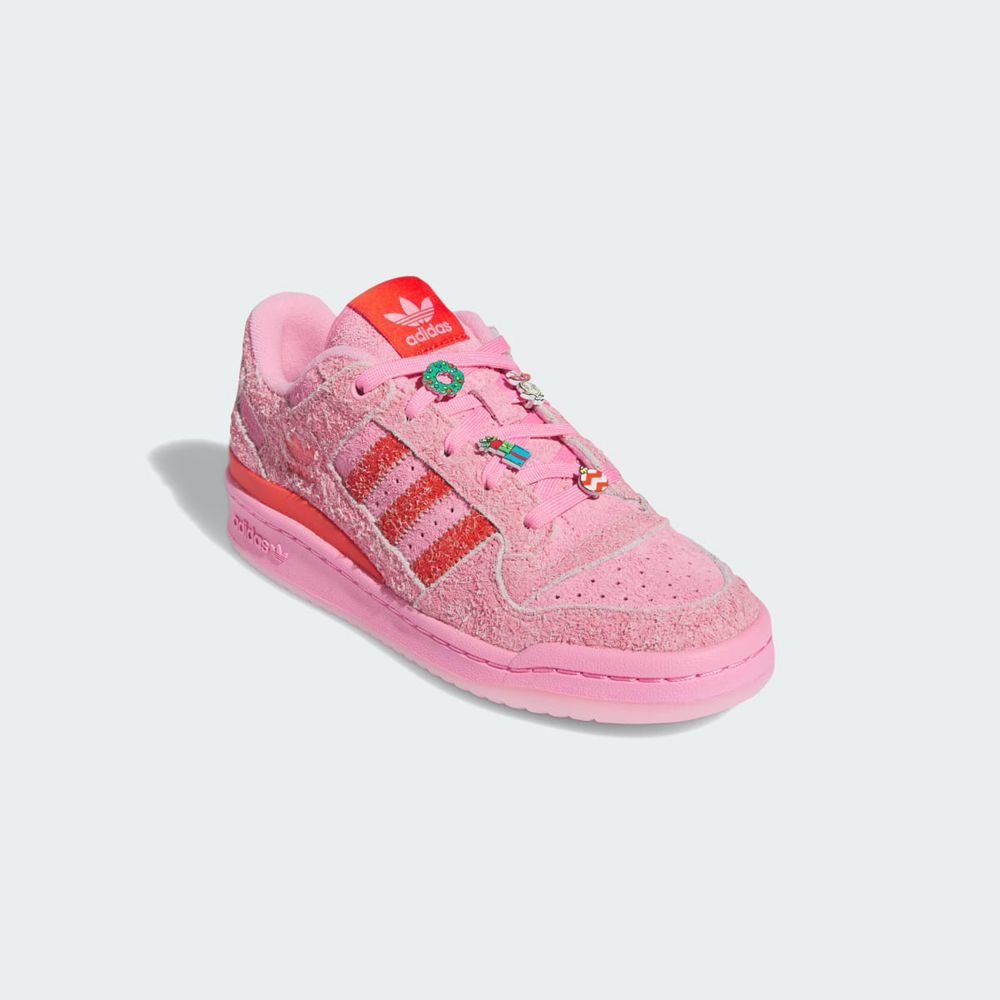 Basket Adidas Forum Low CL The Grinch Rose Rouge Femme | GMK-07597229