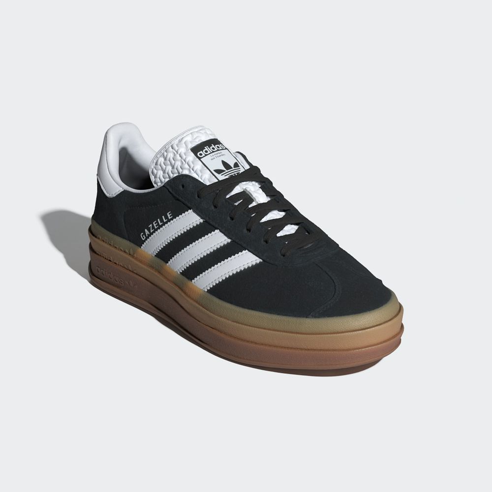 Basket Adidas Gazelle Bold Noir Blanche Femme | WHK-04832556