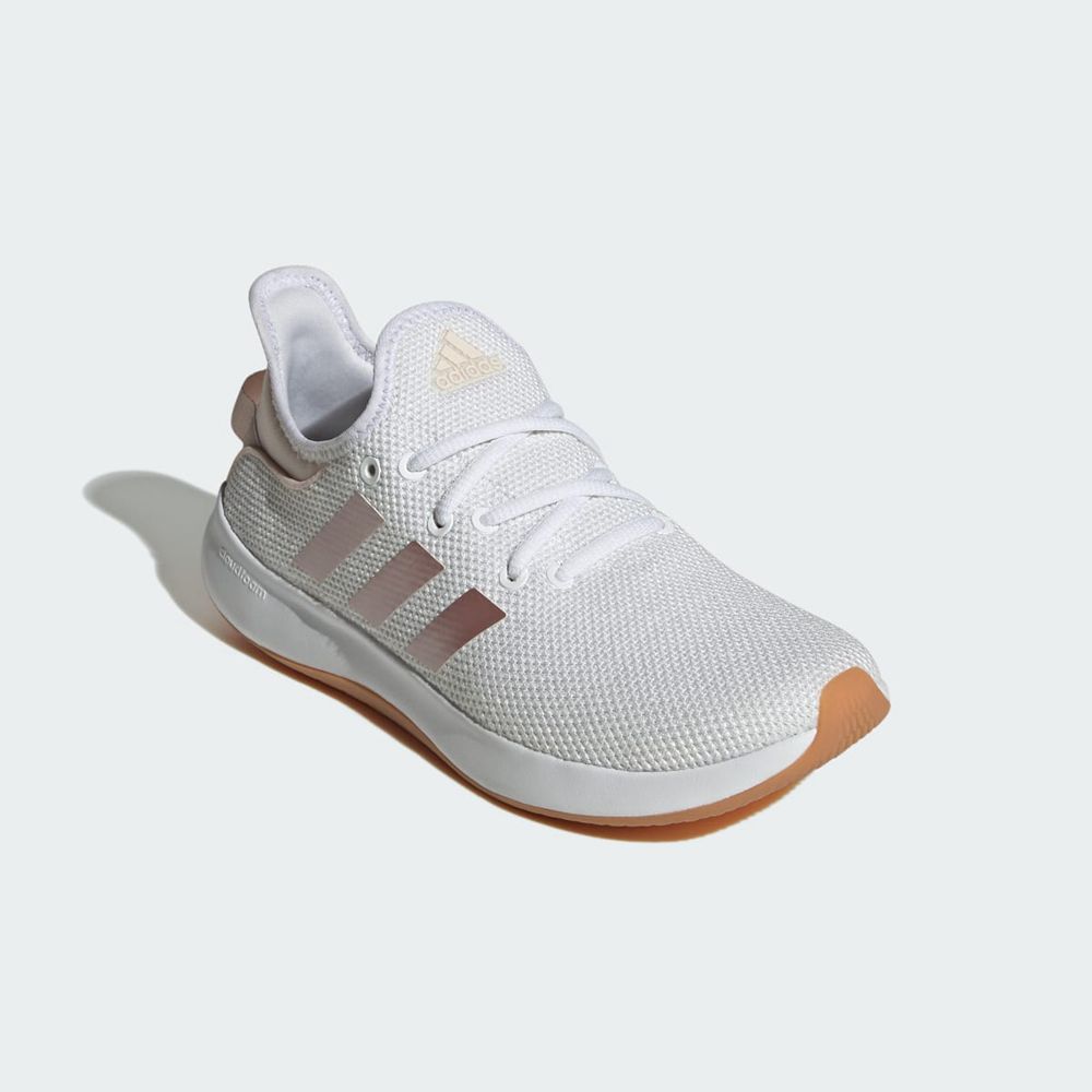 Basket Adidas Cloudfoam Pure Blanche Rose Femme | CFT-78815054